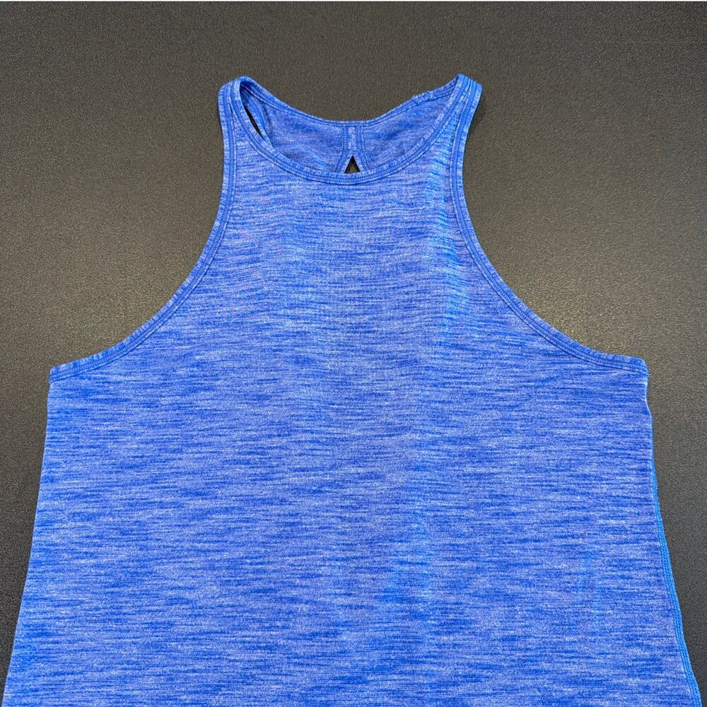 Lululemon Twist Back Racerback Tank Top, Heathered Blue, Women's Small (est.) - Picture 2 of 5